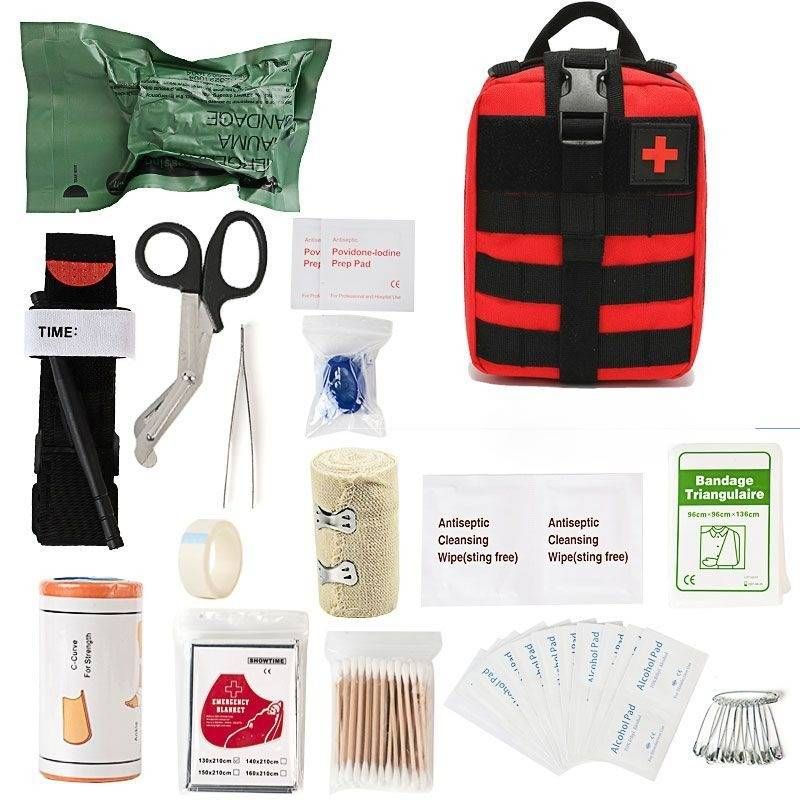 IFAK Tactical Medical Pouch Kit de primeiros socorros militares Caça ao ar livre Sobrevivência Emergência Torniquete EDC Moll Bag Equipamento de sobrevivência_voghion.com