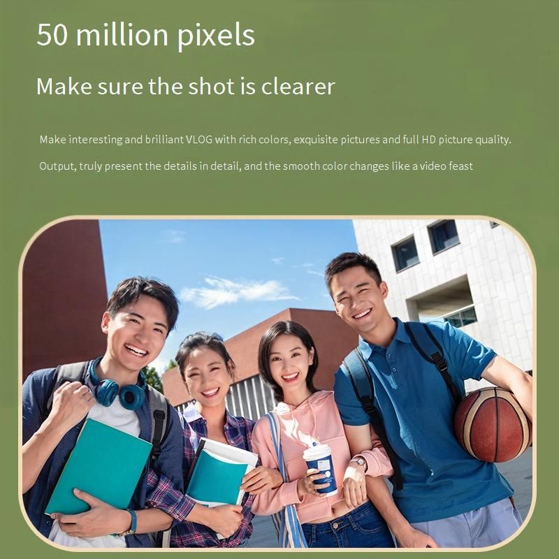 Appareil photo numérique rétro CCD pour étudiants - Caméra selfie HD 24 MP avec zoom 16x, écran LCD 2,8", léger et portable_voghion.com