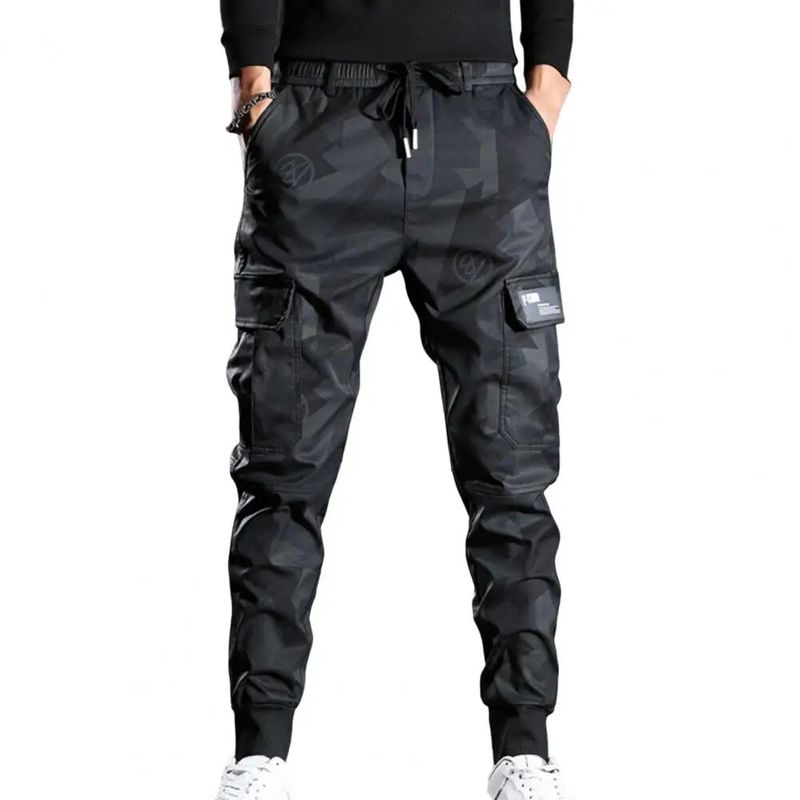 Pantaloni casual pentru bărbați, streetwear, camuflaj, cu uscare rapidă, pantaloni de trening, îmbrăcăminte pentru bărbați, trend coreean, harem, pantaloni de zi cu zi, vrac_voghion.com
