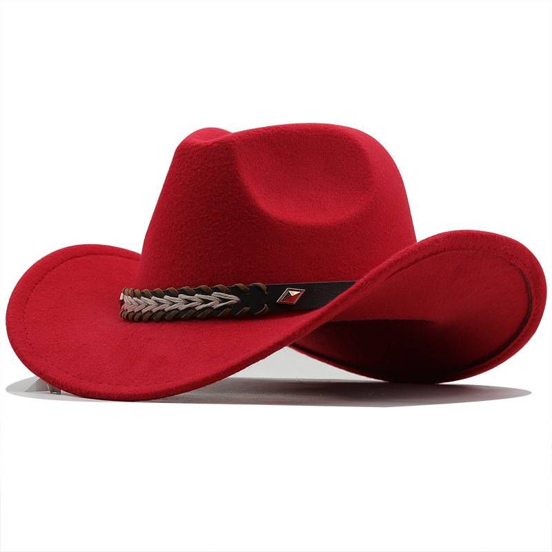 European and American Personalized Tibetan Top Hat, Famous Ethnic Style Accessories, Western Cowboy Hat, Men's and Women's Fashion Knight Hat_voghion.com