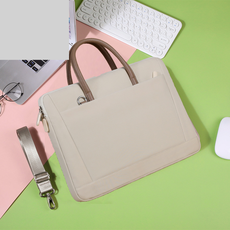 Borsa per laptop a spalla singola, borsa da conferenza impermeabile, portatile, da donna, con logo stampato personalizzato_voghion.com