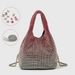 2025 New Style Fashion Chain Set With Diamonds Full-Set Shoulder Bag With Slanted Crossbody Handle And Bucket Bag_voghion.com