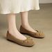 【Soft Sole And Soft Upper】Cameido Delicate Flat Single Shoes For Women, Autumn Bow Shallow Round Toe Ballet Shoes_voghion.com