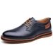 Genuine Leather Large Fashion Business Casual Hand-Stitched Men's Shoes Soft Sole Lightweight Size 48_voghion.com