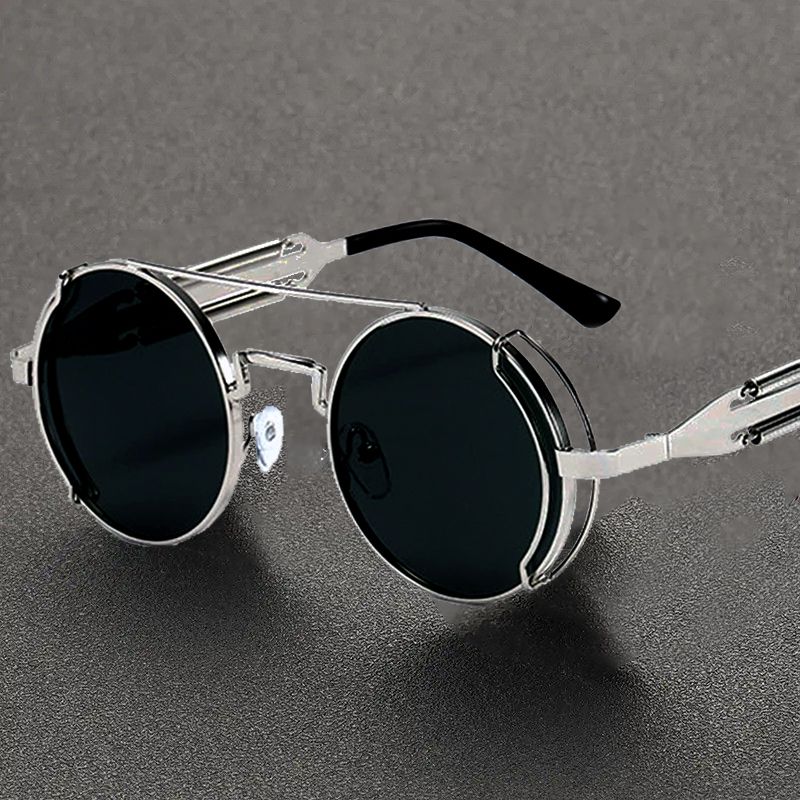 RenMou European And American Star Style Round Frame Men's UV-Proof Strong Light Driving Special Big Face Fat Sunglasses Women_voghion.com
