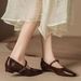Q213-2 Ultra Soft Loafers Slip-On Mary Jane Low Heel Comfortable Women's Shoes For Autumn Casual Wear_voghion.com