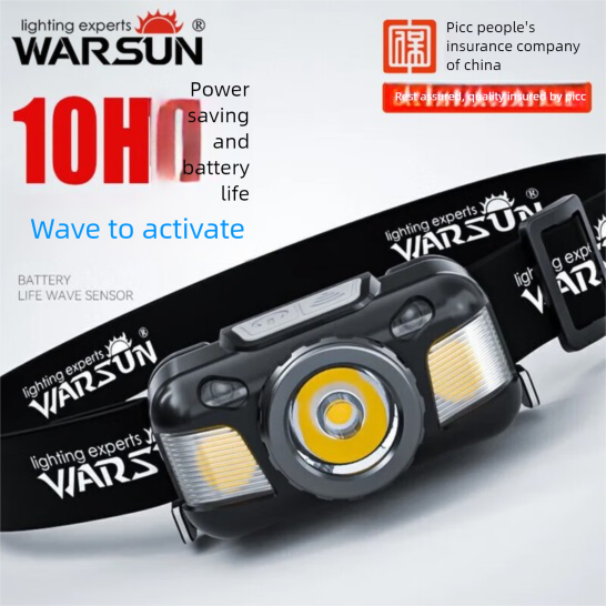 WarsunWD06 Induktions-Stirnlampe, ultralange Akkulaufzeit, fängt Zikaden in der Nacht, starkes Licht, wiederaufladbar, ultrahell_voghion.com