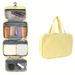 4-fach faltbarer Kulturbeutel zum Aufhängen – Wasserdichter Reise-Kosmetik-Organizer mit mehreren Fächern (Nass-/Trocken-Trennung, tragbare Make-up-Tasche)_voghion.com