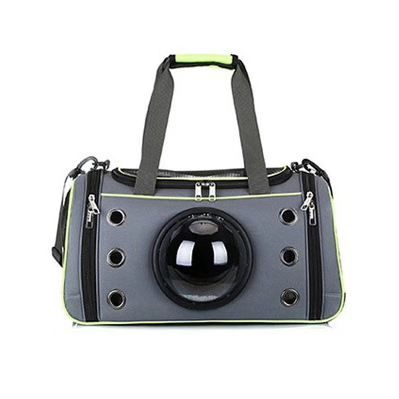 Straight Space Cat Single Shoulder Handheld Diagonal Foldable Small Dog Solid Color Breathable Pet Bag_voghion.com