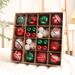 Elegant Christmas Ornament Set – 6cm & 3cm Assorted Colors (Red/Green/Gold/Silver/Blue) – Bulk Pack For Holiday Decor (European Style)_voghion.com