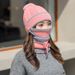 Mask For Women Winter Korean Style Knitted Thickened Ear Protection Wool Hat Set Fleece Warm_voghion.com