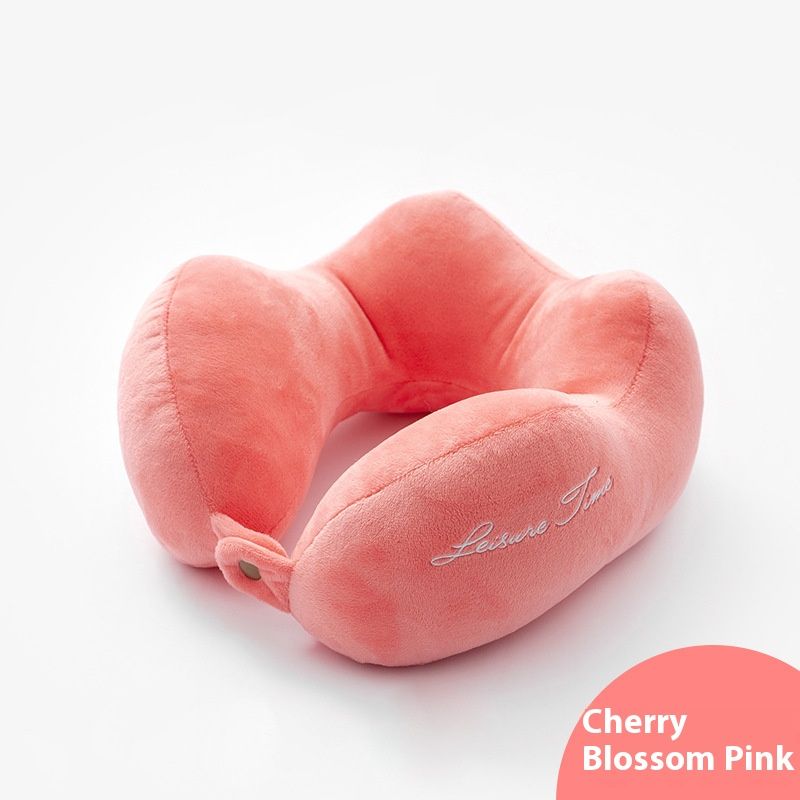 Cuscino cervicale a forma di U di alta qualità con ricamo - Cotone PP ultra morbido per casa, ufficio e viaggi - Stampa del logo personalizzato disponibile_voghion.com