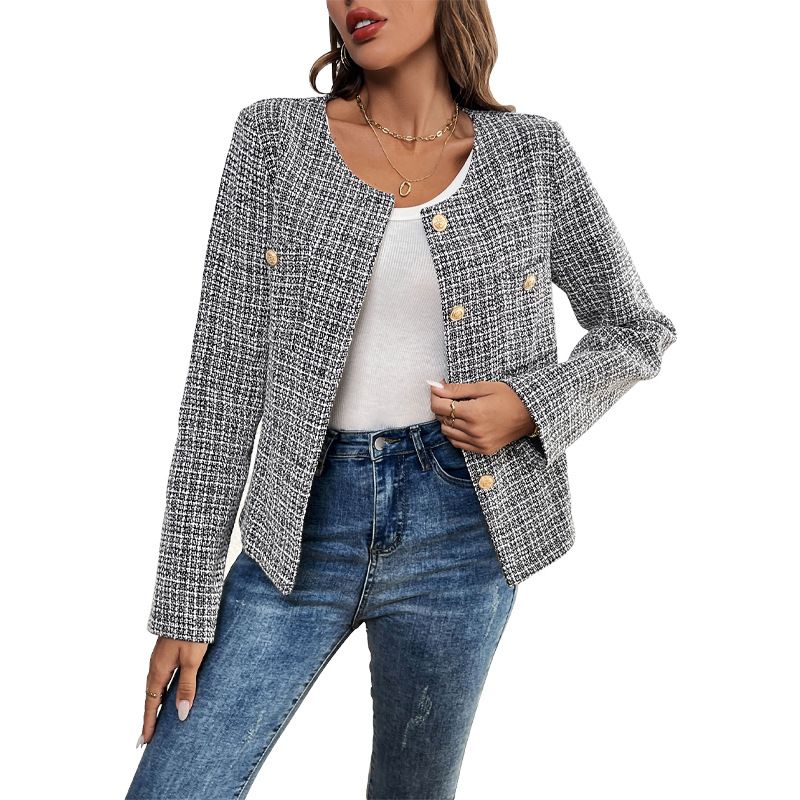 Women's Clothing Autumn And Winter New Small Fragrance Style Design Jacket_voghion.com