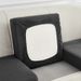 Housse de canapé élastique avec accoudoirs - Housse de canapé extensible universelle en polyester pour canapés sectionnels (couleurs unies)_voghion.com