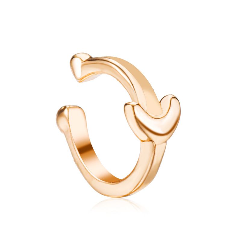 hot sale simple geometric ear clip No pierced ins style personalized temperament ear bone clip fashion earrings_voghion.com