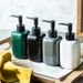 Ceramic Soap Dispenser – Matte & Glossy Finish Pump Bottle For Hand Wash, Shampoo & Sanitizer (Square/Round, Multi-Color)_voghion.com