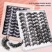 False Eyelashes 20 Pairs Of Mixed Mink Eyelashes In Boxes, False Eyelashes, Hard Stems, Thick And Curled Eyelashes_voghion.com
