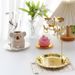 INS Storage Tray Aromatherapy Rotating Candle Holder Creative Carousel Romantic Photography Decoration Cake Dessert_voghion.com