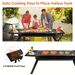 Barbecue portatile a carbone in acciaio inox da 6,9 m, pieghevole e compatto, per barbecue all'aperto, campeggio, picnic e feste. Ideale per 3-5 persone._voghion.com