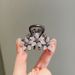 2024 New Rhinestone Colored Glaze Flower Gun Black Hairpin High Sense Back Of The Head Half Tie Grip Clip Exquisite_voghion.com