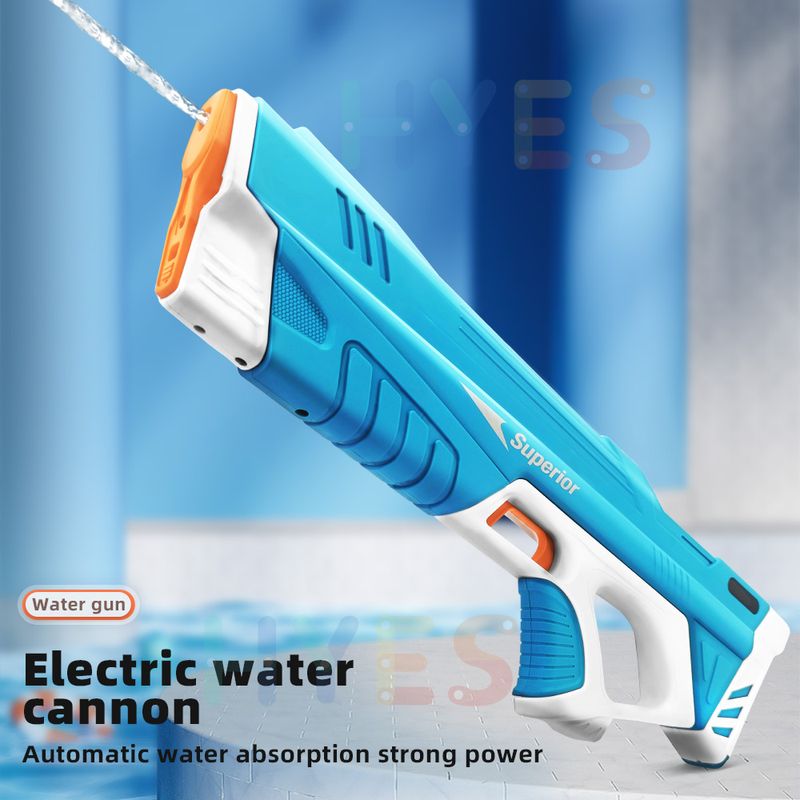 Nouveau pistolet à eau électrique automatique à succion d'eau pour enfants, piscine de plage, combat d'eau, pistolet de tir puissant, cadeaux d'été, pistolet à eau en plein air, jouet cadeaux pour enfants_voghion.com