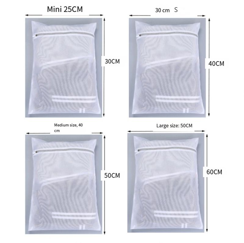 Bolsa de lavandería de 60 g, lavable a máquina, de malla gruesa y fina, para lavar y proteger ropa interior, sujetadores y ropa interior._voghion.com
