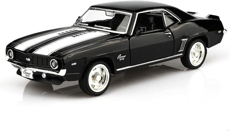 1/36 Scale Die Cast Car, 1969 Camaro SS Car Model, Toy Car With Regenerative Power, Boys And Girls Car Gift (red)_voghion.com