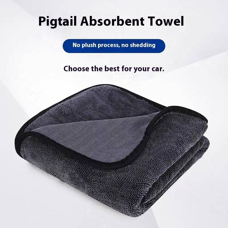 Premium 500g Twisted Loop Car Detailing Towel – Ultra-Absorbent, Scratch-Free Microfiber Cloth For Streak-Free Cleaning (20x30cm To 60x160cm)_voghion.com