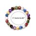 Seven Color Yoga Bracelet – Resin Imitation Stone Healing Energy Bracelet, Adjustable Stretch String For Meditation & Wellness_voghion.com