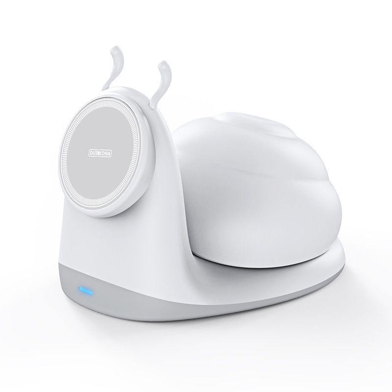 Wireless Chargers Snail Atmosphere Lamp Suitable For Magnetic Fast Charging Bracket Desktop_voghion.com