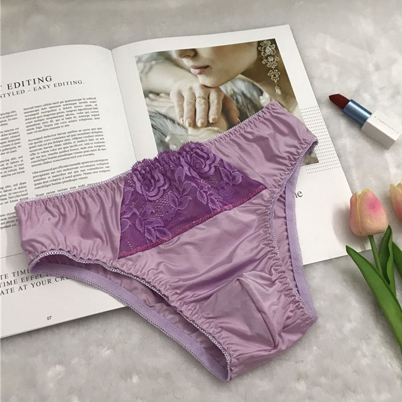new European and American men' lace exy tretch cloe-fitting fabric male tyle pantie exy men underwear Silky_voghion.com