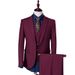 CT Men's Korean Style Slim Fit Suit Set Large Size Business Casual Groom Tuxedo Blazer_voghion.com
