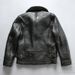 Men’s Shearling Leather Jacket – Slim-Fit Vintage Flight Bomber With Cracked Lamb Skin & Wool Lining (Urban Streetwear)_voghion.com
