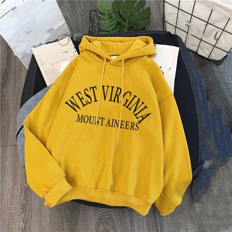 Women's Clothing Autumn And Winter Plus Velvet Thickened Sweater For Women Student Loose All Match Large Size Hooded Pullover Long Sleeved Jacket_voghion.com
