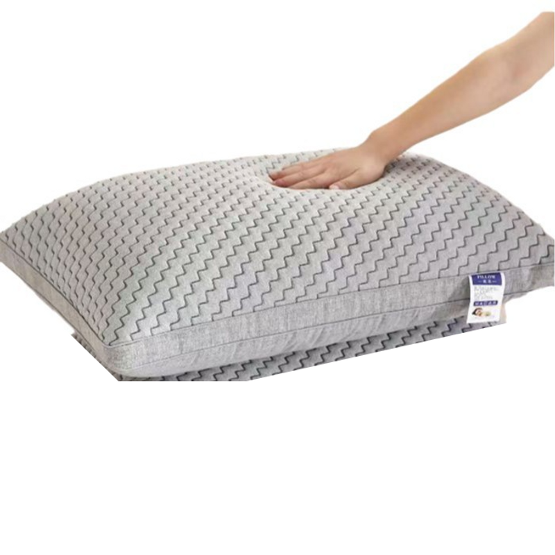 Knitted Cotton Feather Velvet Pillow Neck Protection Pillow Pillow Core Adult Pillow Gift_voghion.com
