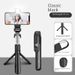 XT02 Series Selfie Stick Tripod With Bluetooth & Ring Light - 70cm/100cm Adjustable For IPhone/Android, TikTok & Live Streaming_voghion.com