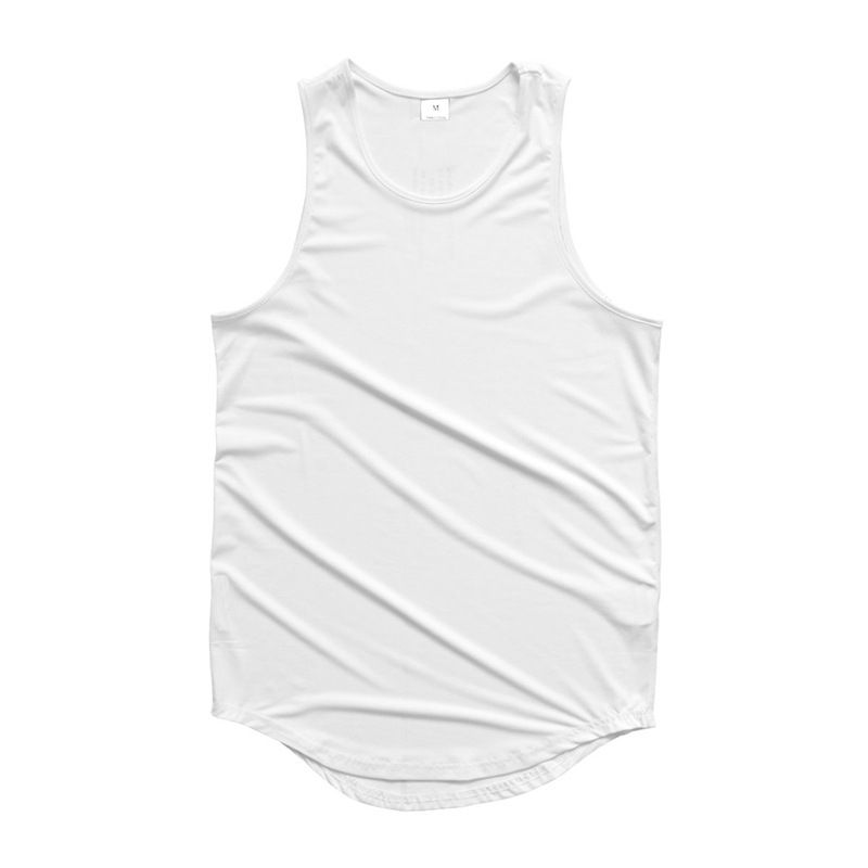 Smooth Plate Solid Color Fitness Sports Tank Top Men's Mesh Quick Drying Breathable Elastic Straddle Sleeveless_voghion.com