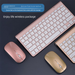 Wireless 2.4G And Set Mini Chocolate Scissor Feet Silent Keyboard Mouse_voghion.com