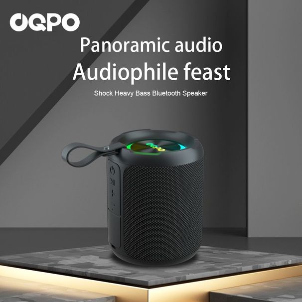 OQPO Wireless Outdoor Speaker 40W Power Wireless 5.3 TWS Pairing 360° Surround Sound Deep Bass Hi-Fi Quality 3 EQ Modes Ideal For Party, Camping, Beach, Pool,Audio_voghion.com