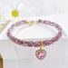 Collier pour animaux de compagnie avec pendentif en forme de cœur en alliage tendance et diamant, chaîne de cou réglable multicolore brillante, collier universel pour chats et chiens_voghion.com