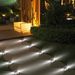 Luci solari per gradini da esterno - Luci LED bianche per vialetti da giardino, scale, vialetti e patio (10 W, luminosità regolabile, involucro in ABS, IP65, modello DC-101)_voghion.com