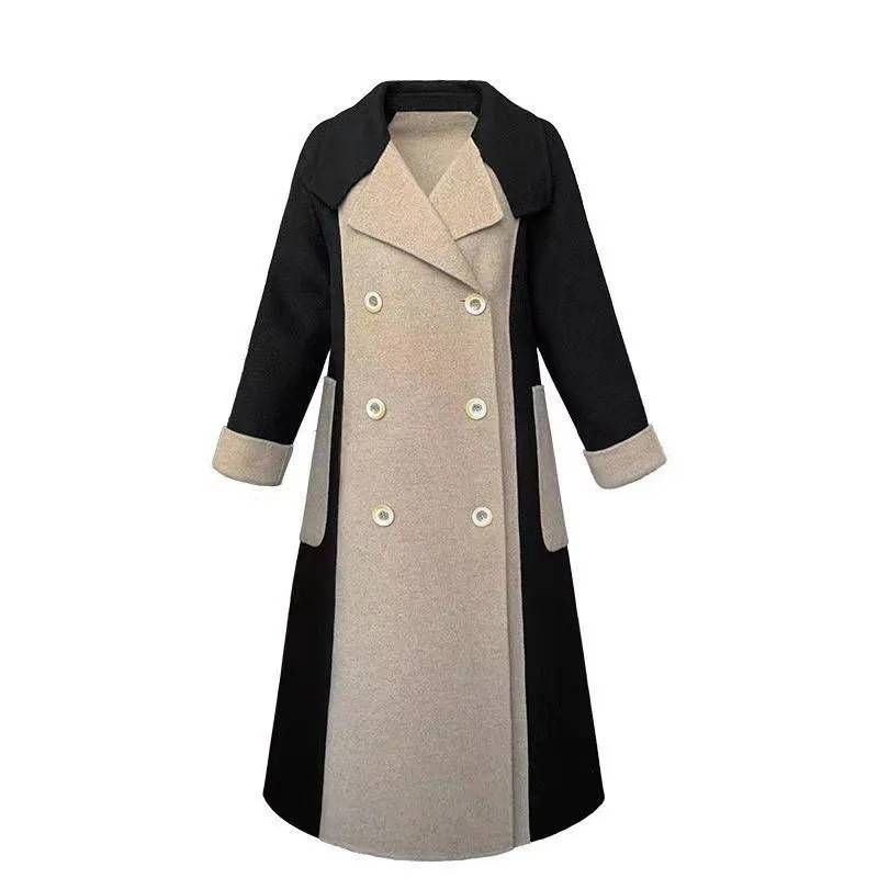 Cappotto invernale Cardigan doppiopetto Cappotto termico antirughe con risvolto Cappotto invernale da donna Cappotto da donna per cappotti da shopping_voghion.com