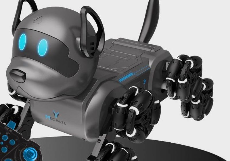 2025 New Children's Toy Mechanical Dog Eight Wheeled Stunt Electric Remote Control Car Intelligent Simulation Robot Dog Manufacturer_voghion.com