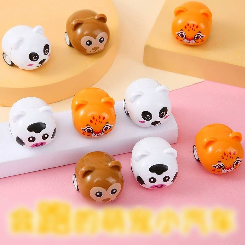 Cartoon Pull-back Toy Car Multiple Styles And Random Colors Children's Car Animal Pattern Models Small Toys_voghion.com