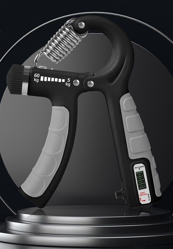 Einstellbarer elektronischer Zählgriff 10-100 kg Universal-Muskelsport-Fitness-Handkraftgerät_voghion.com