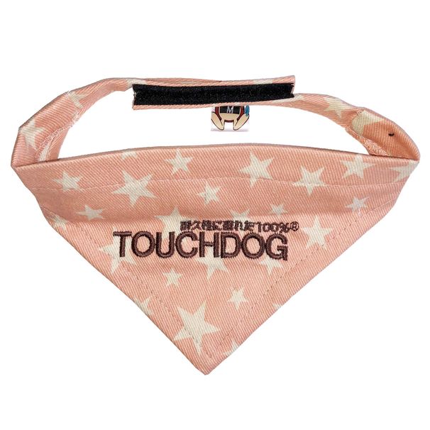 Touchdog 'Bad-to-the-Bone' Star Patterned Fashionable Velcro Bandana_voghion.com
