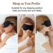 Eye Massager Boniesun Slim Eye Mask för sömn Blackout Sömnmask för kvinnor Män Natt sovmask för sidan_voghion.com