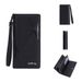 New men's long wallet baellerry cross-border multi-card slot zipper clutch business plain handbag men_voghion.com