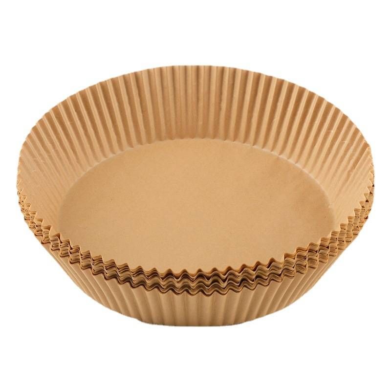 50pcs Special Paper For Air Fryer Round Non-stick Oil-absorbing Paper Household Food Silicone Oil Paper Baking Paper Tray Air Fryer Paper_voghion.com