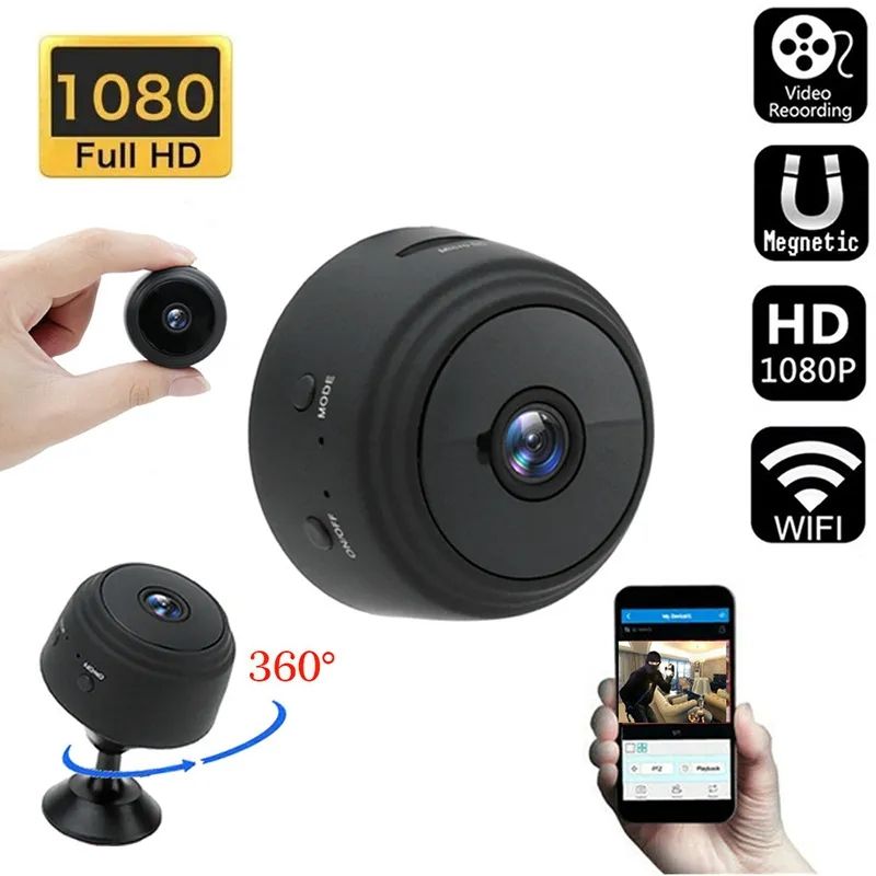 Mobile A9 1080P HD Wifi Mini kamera Nadzorne kamere Senzorska videokamera Spletni video Varnost pametnega doma Brezžična varnostna kamera_voghion.com